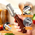 2pcs Heavy-duty Stainless Steel Peeler and Slicer Set