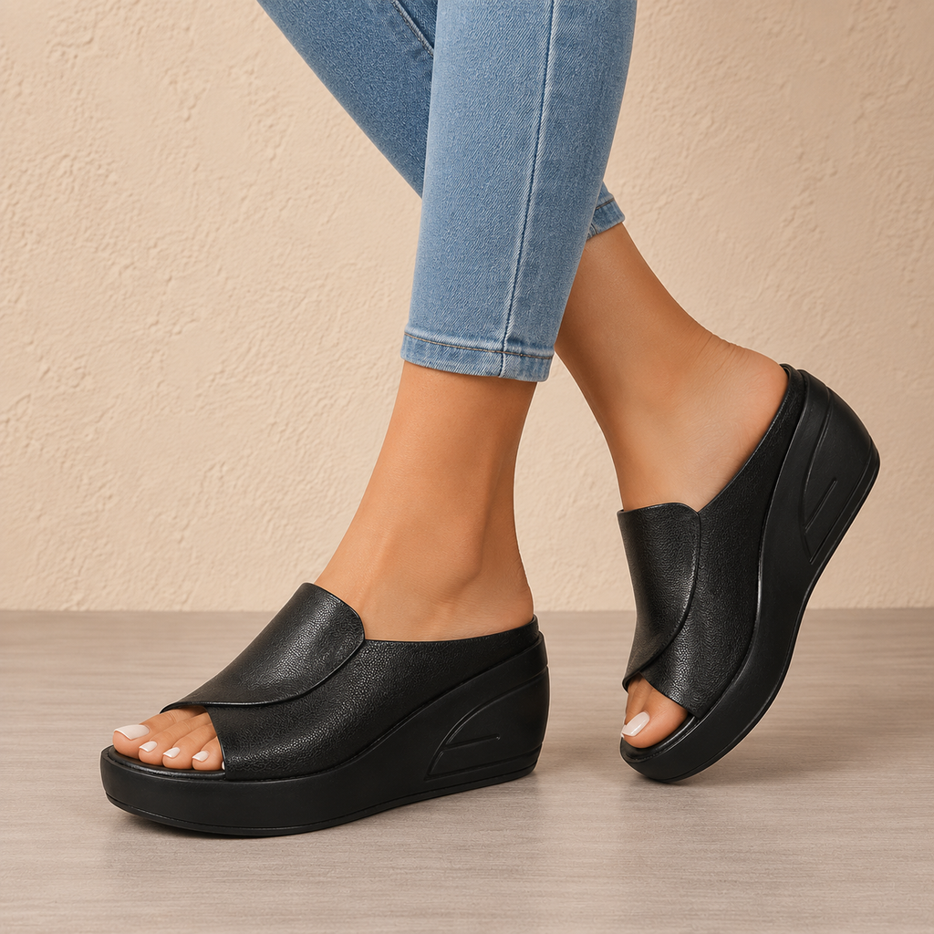 Eliza | Orthopaedic Slip-on Wedge Sandals